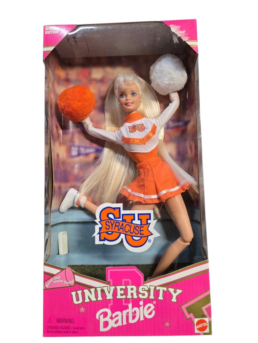 Vintage 1996 Syracuse University Cheerleader Barbie – Special Edition New in Box